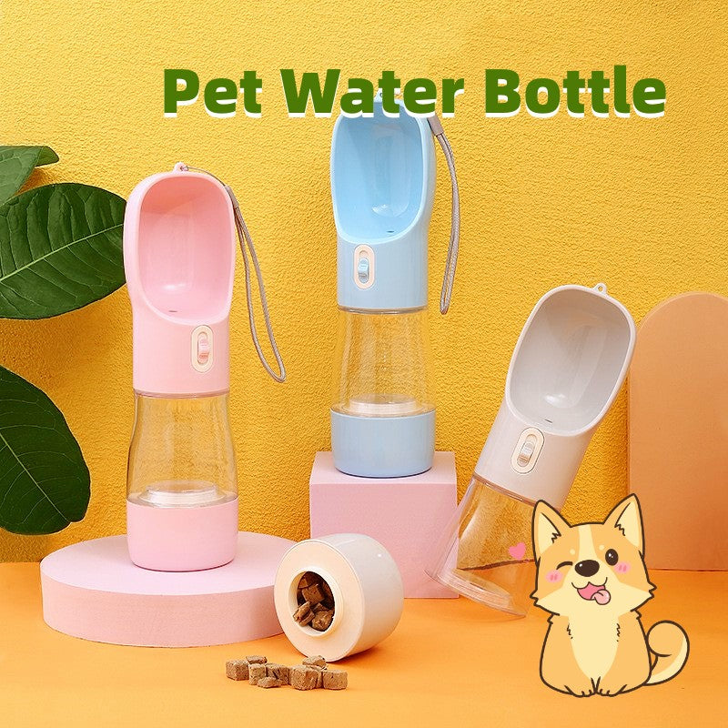 Pet Dog Water Bottle Feeder Bowl for Outdoor Travel