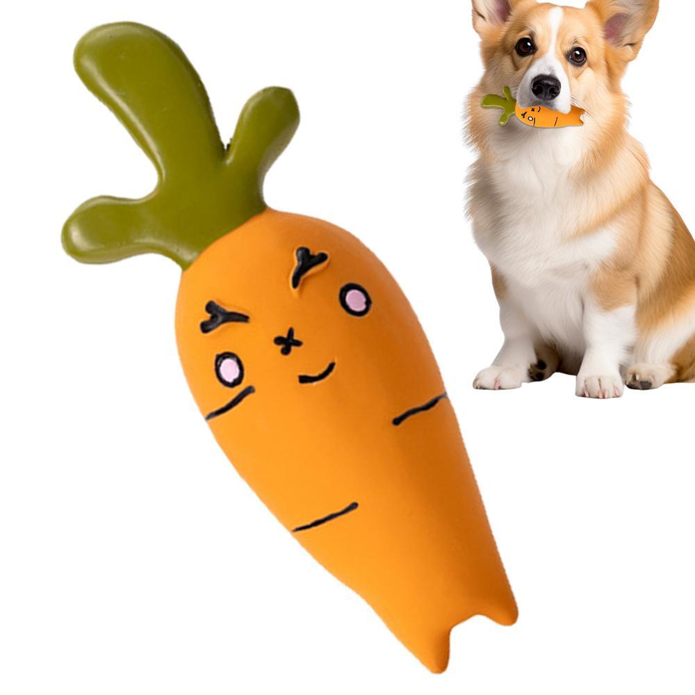 Cute Vegetable Dog Chew Toy – Cartoon Latex Teether