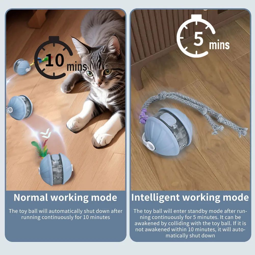 Interactive Cat Ball Toy – Automatic Rolling Fun