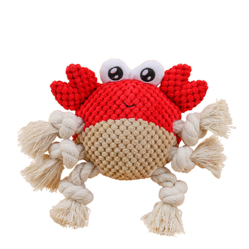 Interactive Dog Rope Toy – Plush Tug of War Chewing Toy