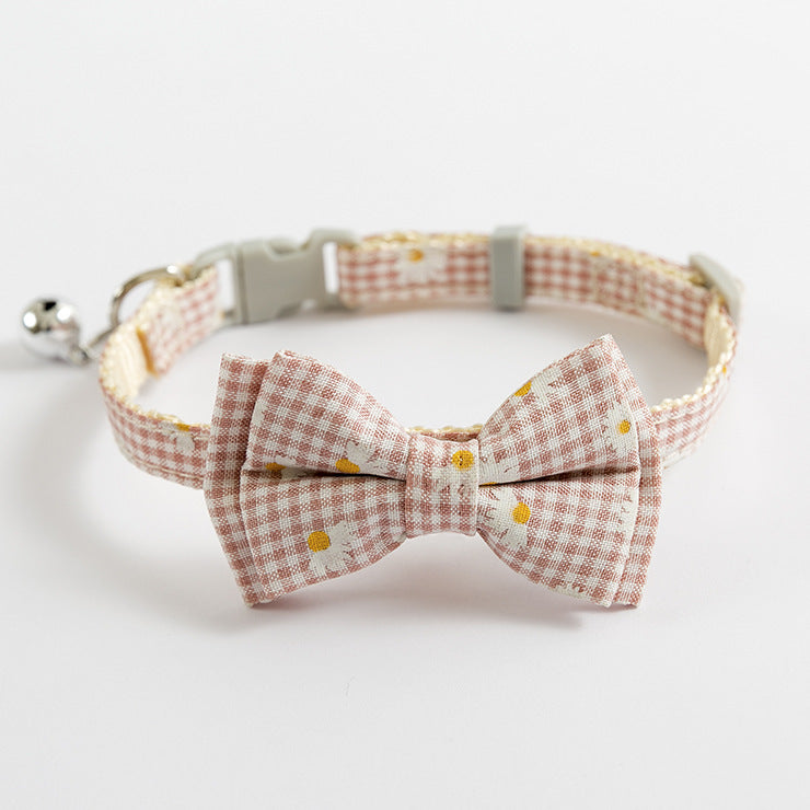 British Short Blue Cat Collar – Safety Buckle & Bell