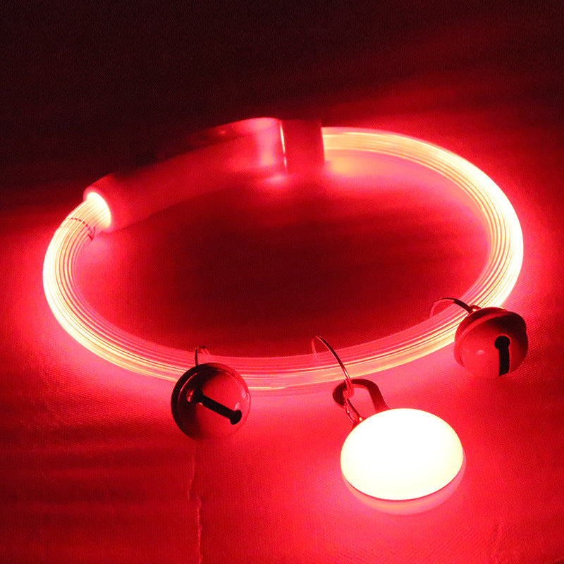 Shiny Luminous Dog Collar – Night Walking Light