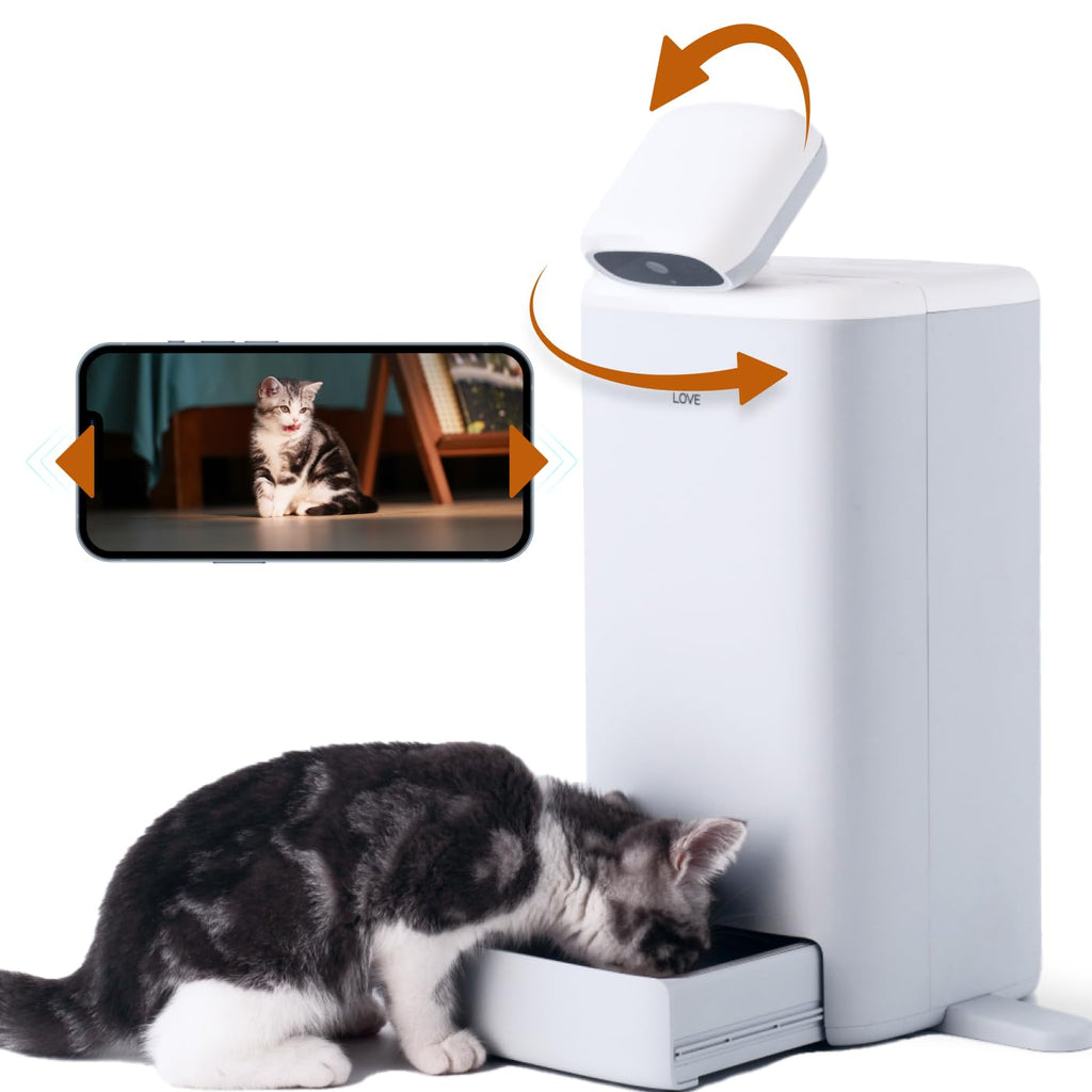 Smart Pet Feeder with 1080P Camera & Two-Way Audio