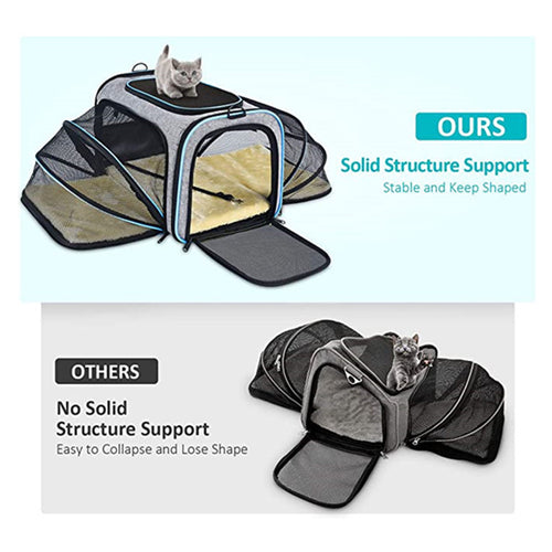 Airline-Approved Pet Carrier – Expandable, Soft & Safe
