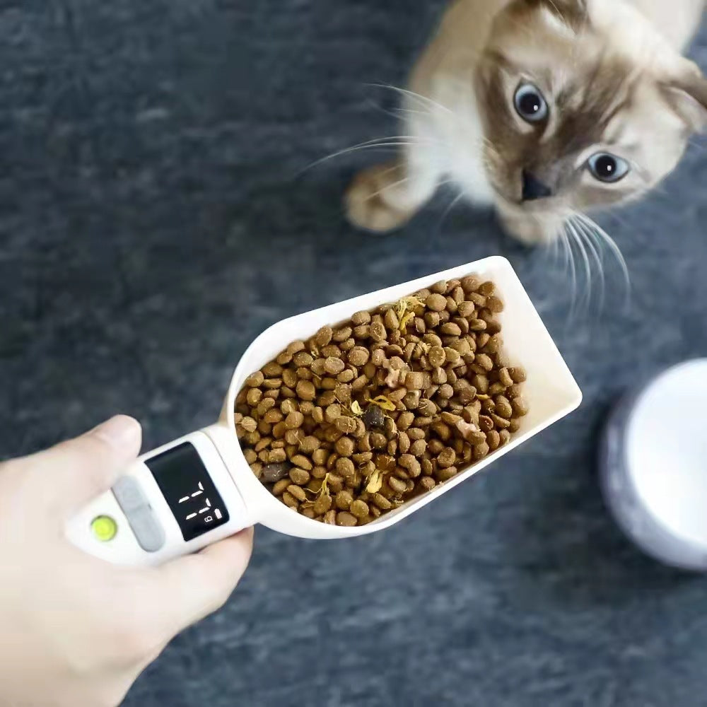 Transparent Pet Food Spoon – Accurate Scale Measurement