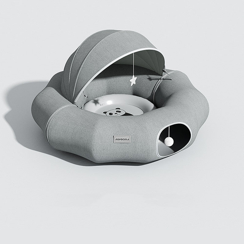 Foldable Cat Tunnel – Donut Crawl Bed