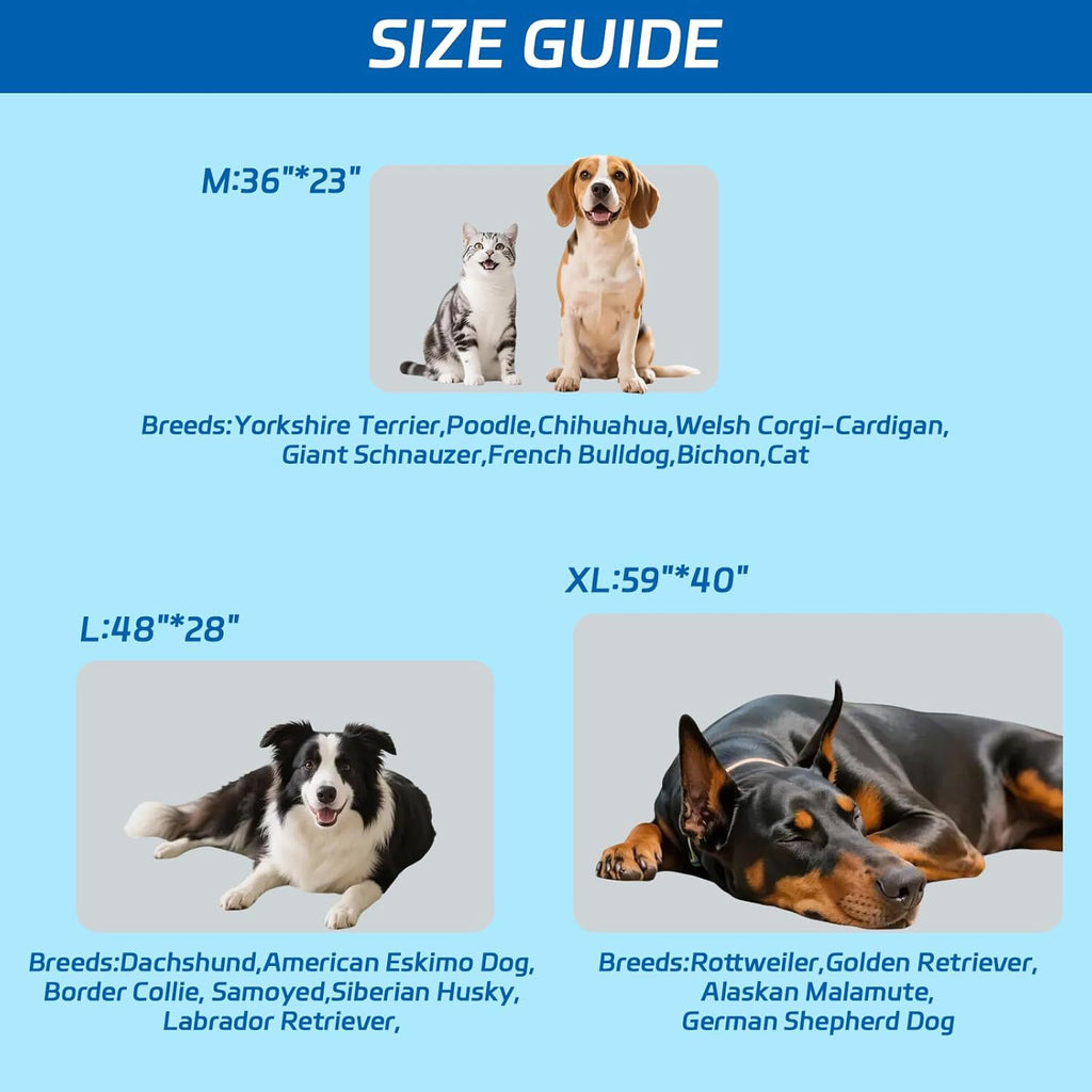 Pet Cooling Mat – Portable Machine Washable Blanket