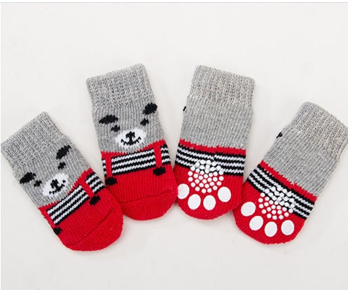 Non-Slip Bottom Pet Socks – Secure Paw Grip