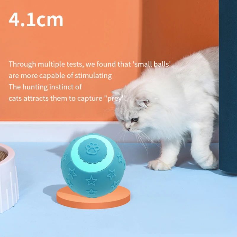 Smart Cat Ball Toy – Rechargeable 2 Modes