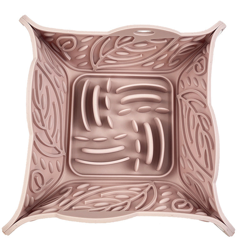 Foldable Silicone Pet Slow Feeder – Multi Functional Bowl