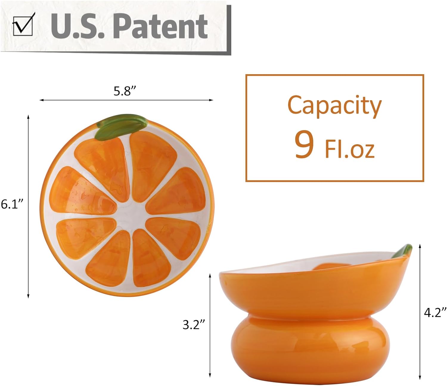 Ceramic Elevated Cat Bowl – Spine Friendly Feeding