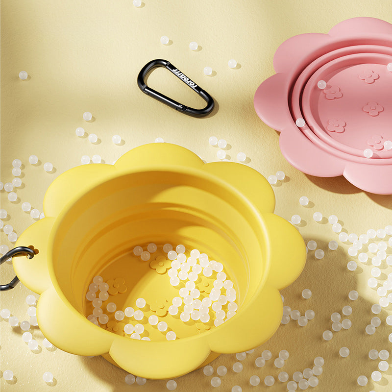 Collapsible Dog Bowl – Silicone Travel Feeding Cup