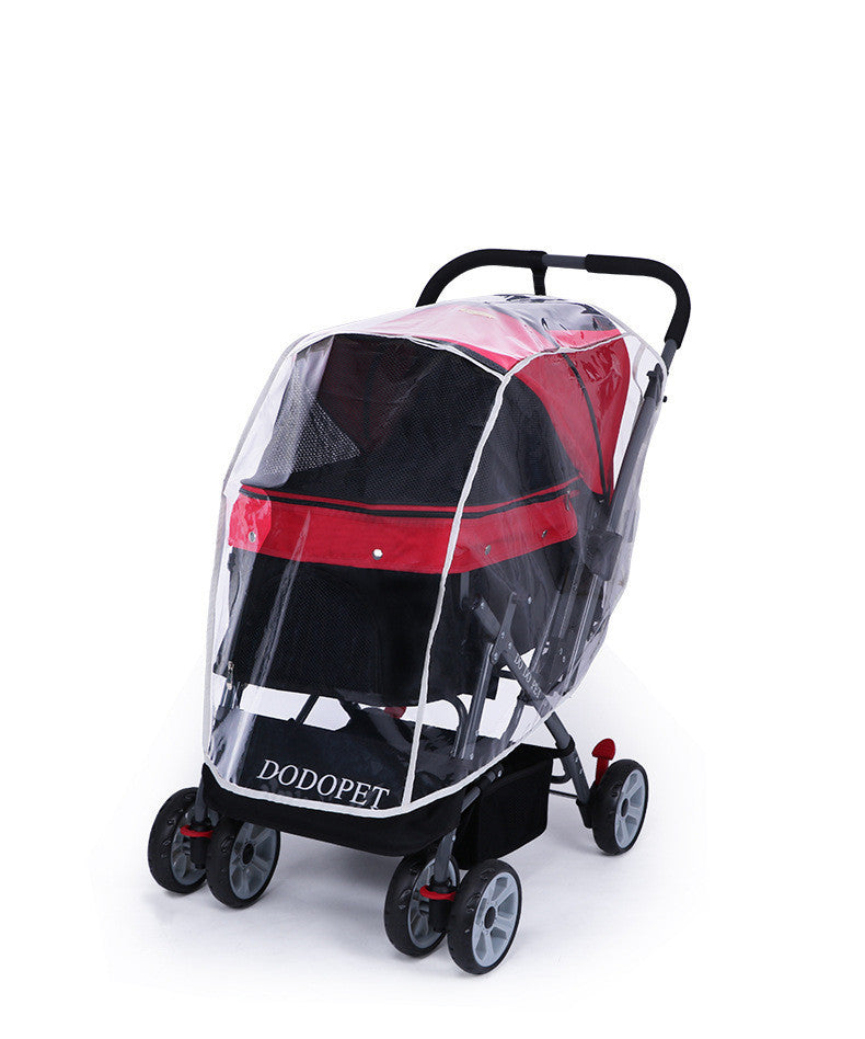 Dog & Cat Stroller Raincoat – Wind & Rain Protection for Pets