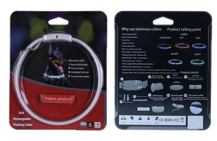 Luminous LED Dog Collar – Running Safety Light