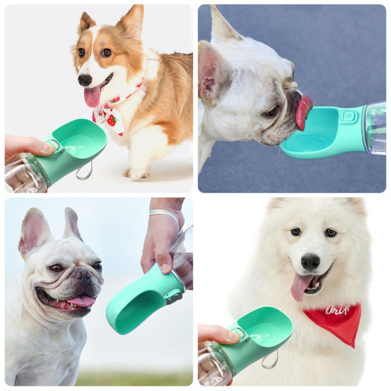 Pets Go Out Portable Water Cup – Dog Waterer Feeding Bottle for Travel