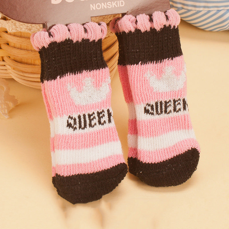 Non-Slip Bottom Pet Socks – Secure Paw Grip