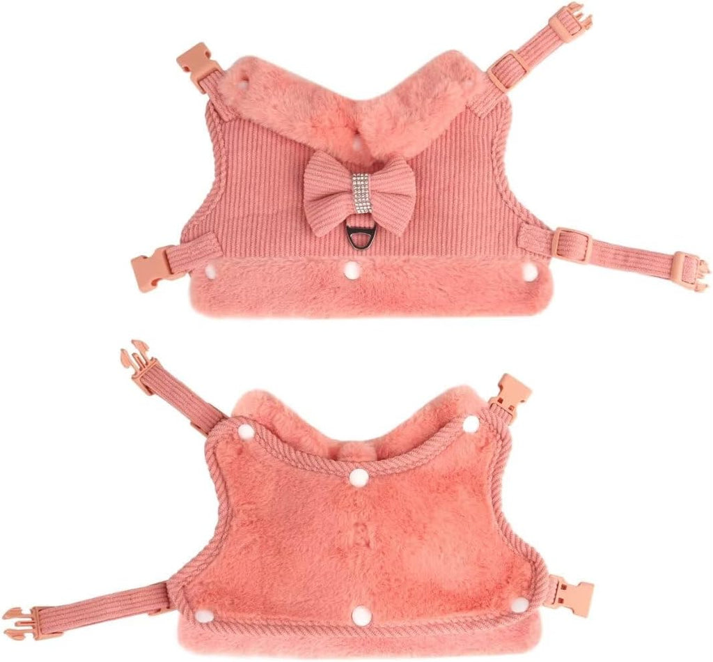 Cute Small Dog Harness Set – Bow Tie Design