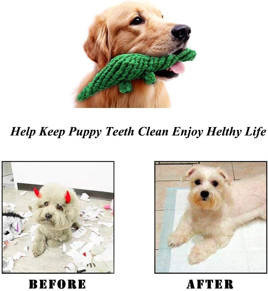Interactive Dog Rope Toy Set – Animal Design Chew Toys