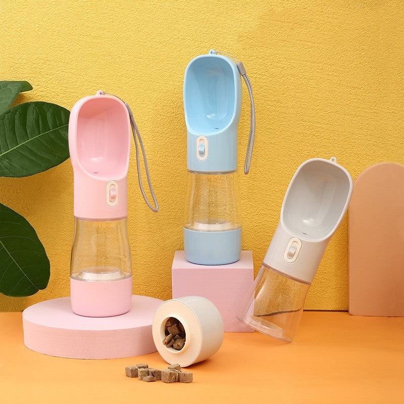 Pet Dog Water Bottle Feeder Bowl for Outdoor Travel
