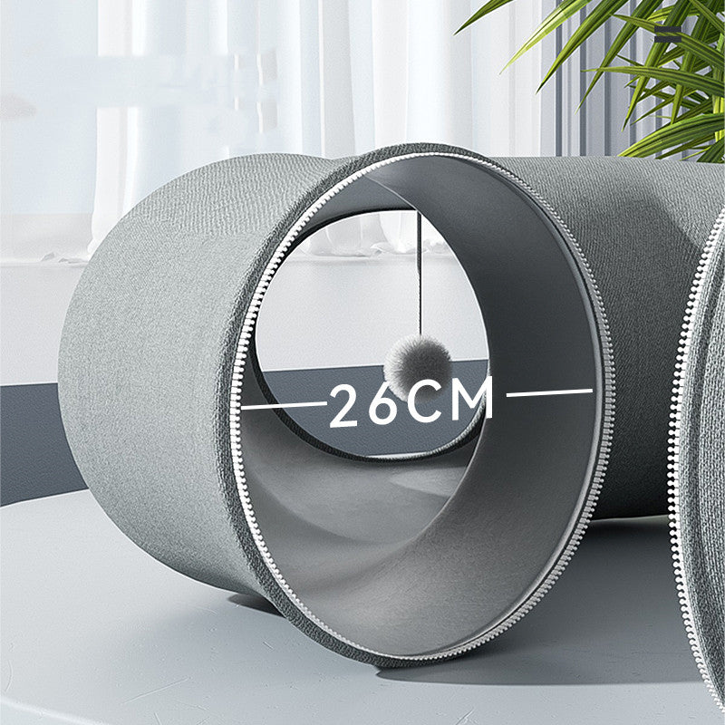 Foldable Cat Tunnel – Donut Crawl Bed