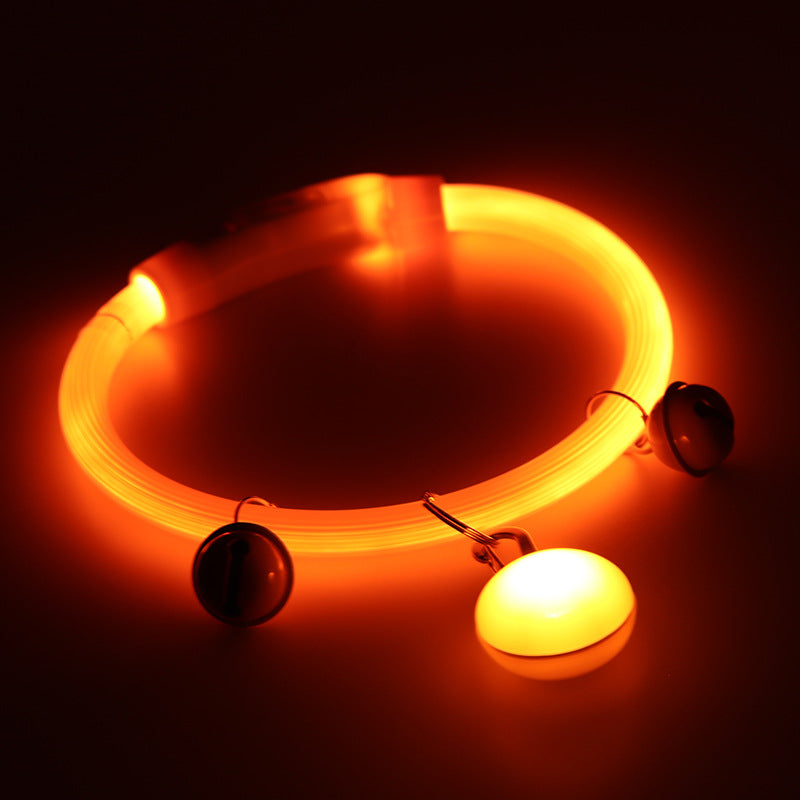 Shiny Luminous Dog Collar – Night Walking Light